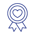 An icon of a medal representing the award-winning quality of service we provide.