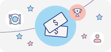 icon of cash with trophy